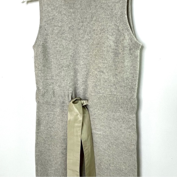 Y2K Archival | J.Crew x Sontuosa Cashmere Collab | Femme Celadon Sweater Dress - Picture 4 of 11